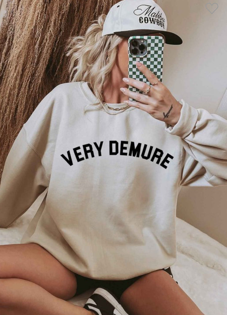 Very Demure Sand Crewneck