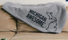 Michigan Awesome Sweatshirt Blanket-Market Grey Boutique