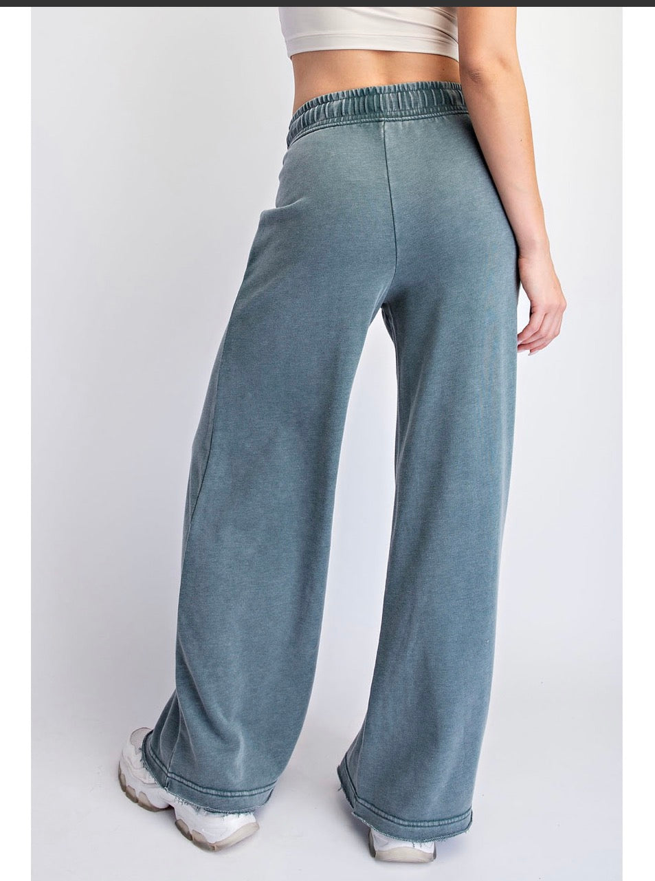 Mineral Washed Everyday Wide Leg Pant