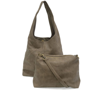 Dark Taupe Neve Puzzle Hobo