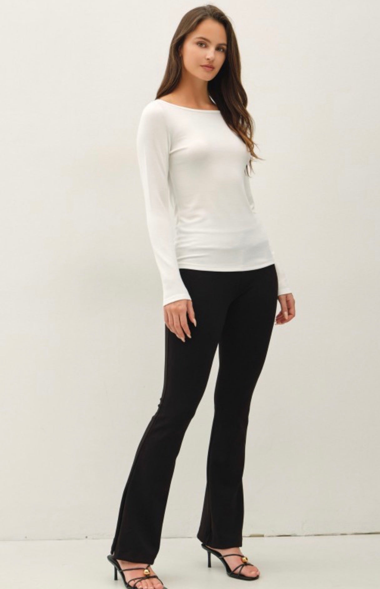 Ivory Essential Basic Boatneck Top