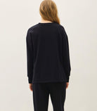 Black Cloud Fleece Boxy Top-Market Grey Boutique