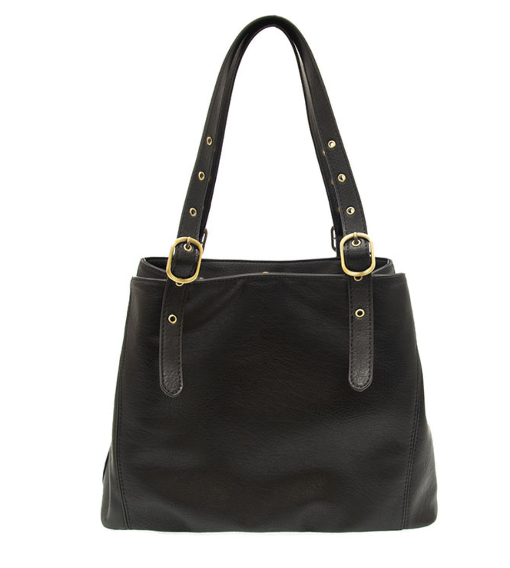 Black Shelby Studded Tote Bag