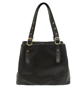 Black Shelby Studded Tote Bag