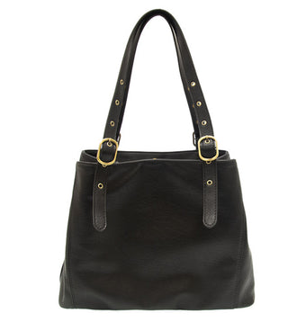 Black Shelby Studded Tote Bag