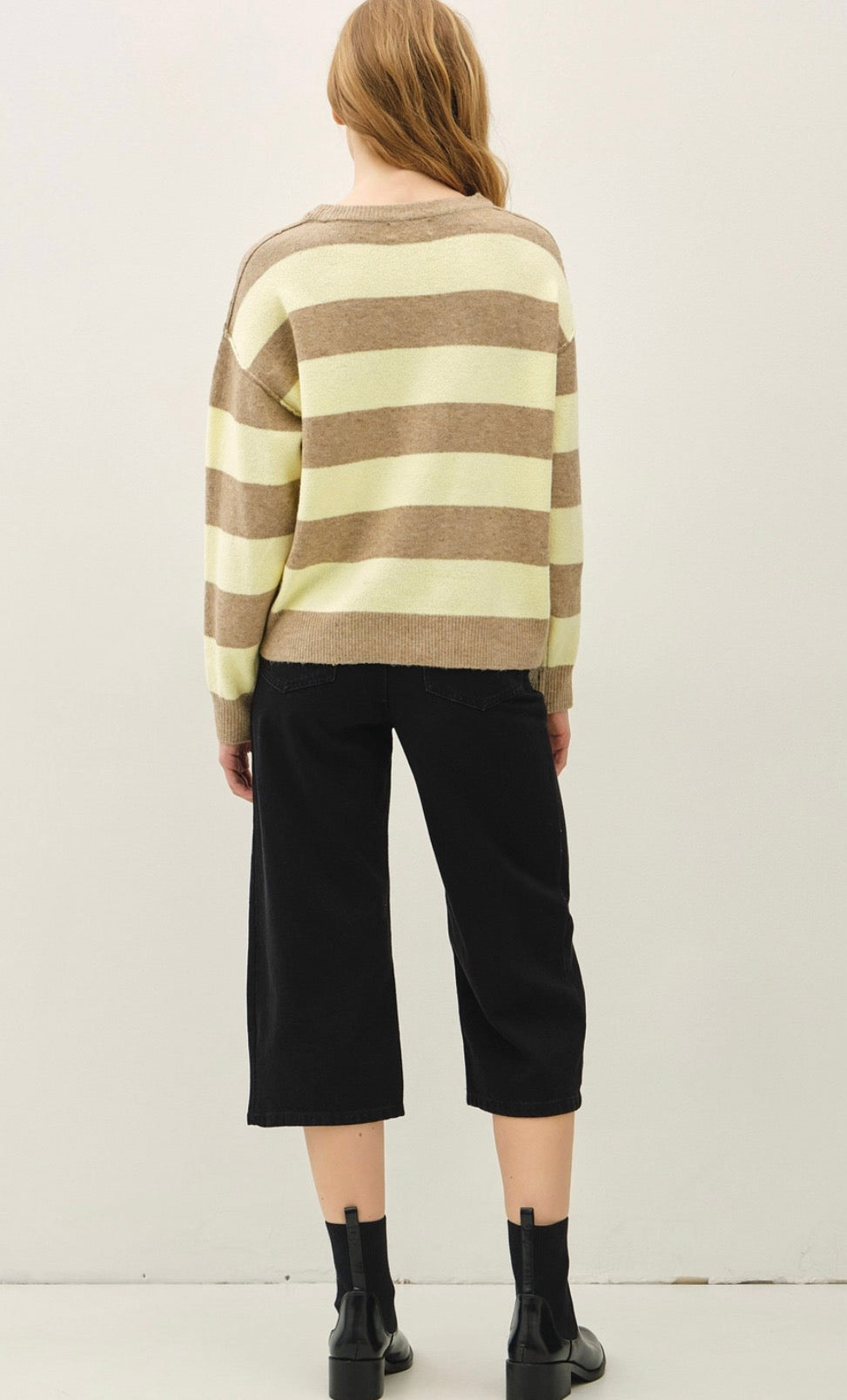 Lemonade Dreams Striped Sweater-Market Grey Boutique