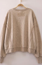 Vintage Washed Sweatshirt-Market Grey Boutique