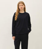 Black Cloud Fleece Boxy Top-Market Grey Boutique