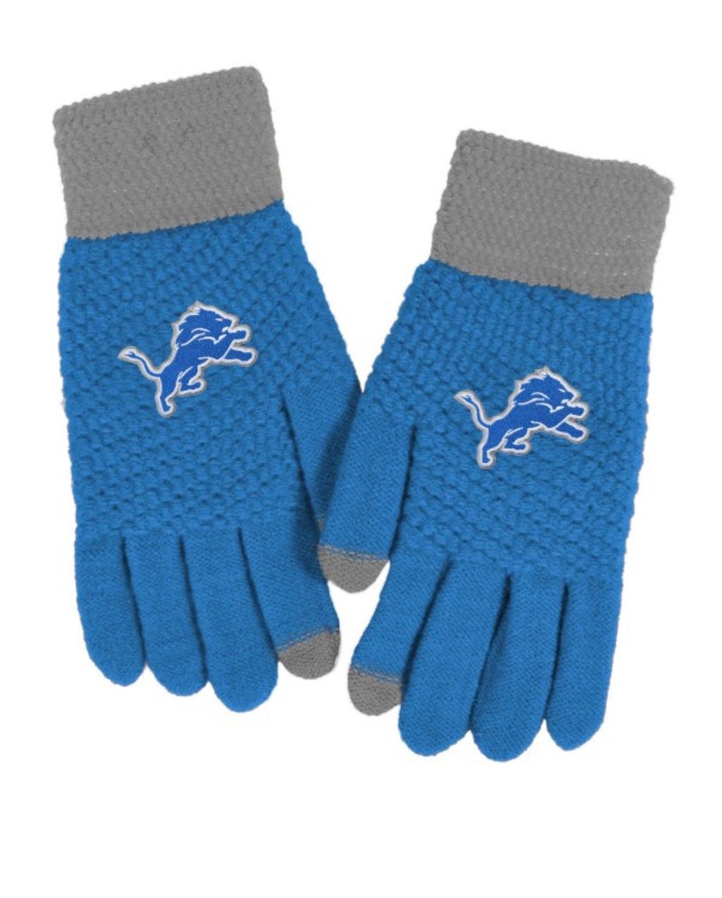 Detroit Lions Waffle Knit Gloves