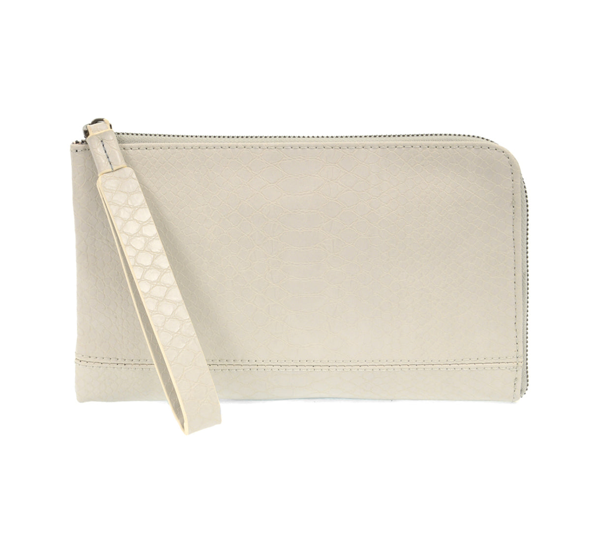 Tina Python Zip Around Wristlet-Market Grey Boutique