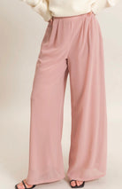 Blush Wide Leg Elegant Pant-Market Grey Boutique
