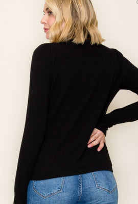 Black Holiday Jewel Bow Sweater