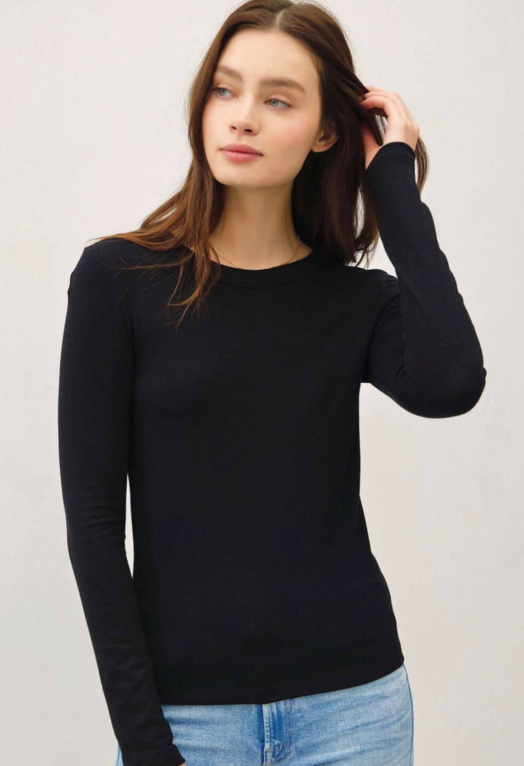 Round Neck Basic Layering Top