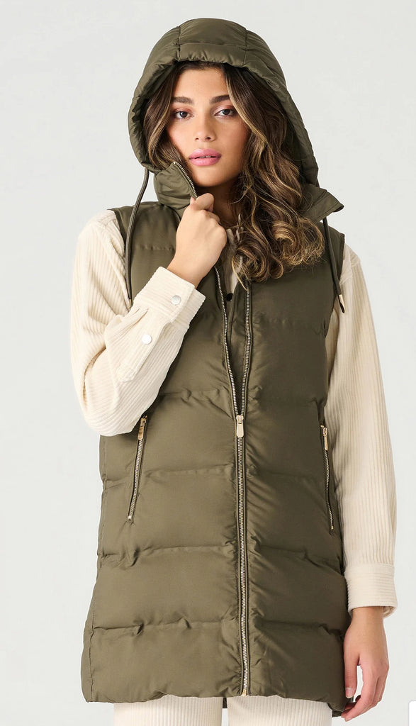 DEX Puff Long Zipper Vest