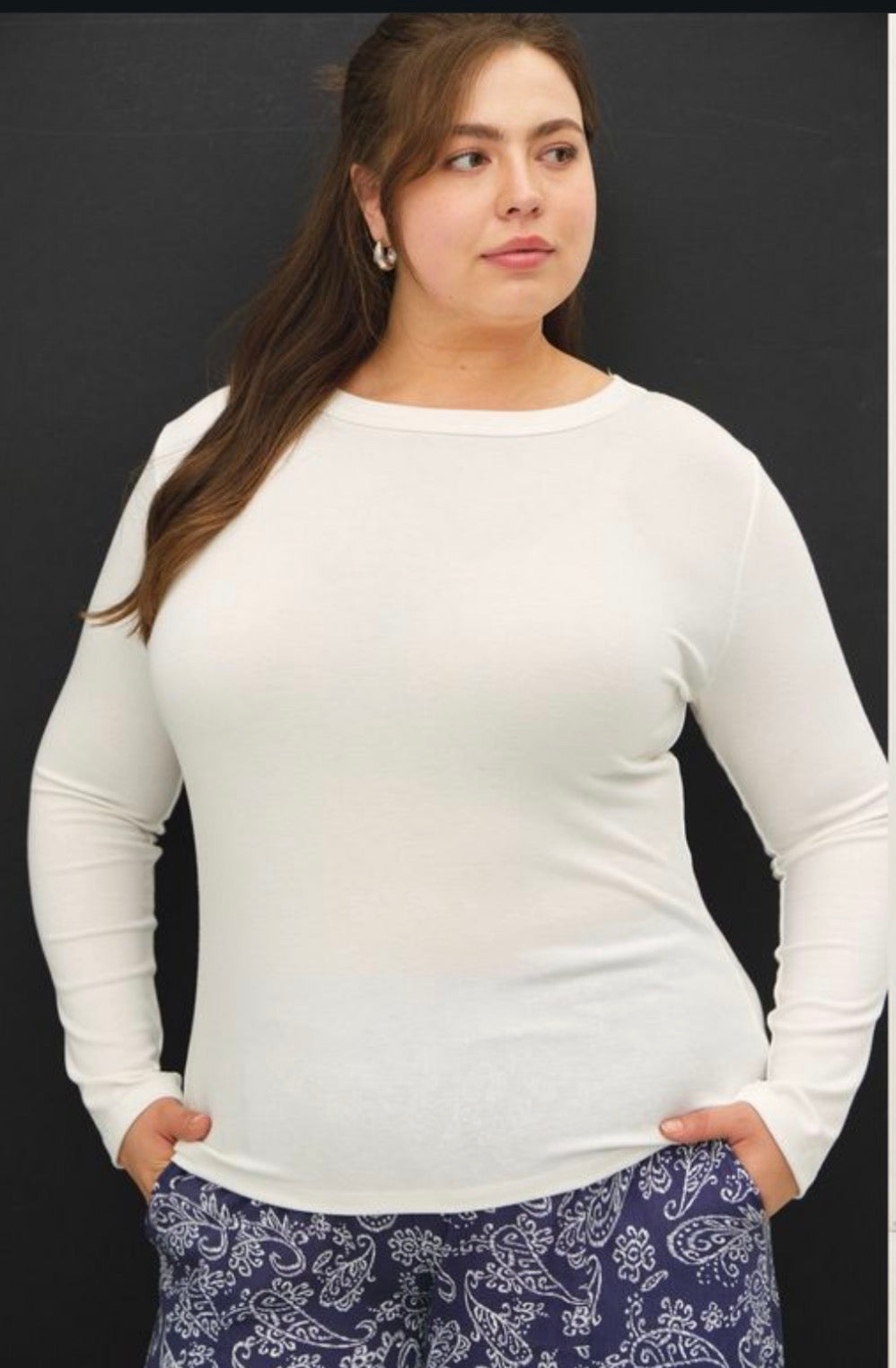 Round Neck Basic Layering Top