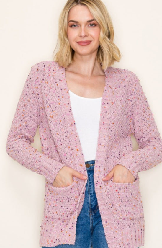 Dusty Pink Textured Cardy