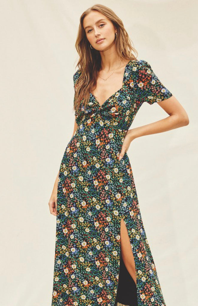 BOHO Ditzy Daisy Midi Dress