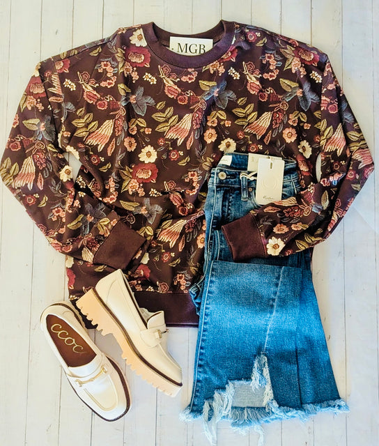 Fall Florals Sweatshirt