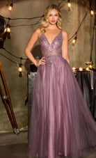 2026 - English Violet Tulle Gown🤍-Market Grey Boutique