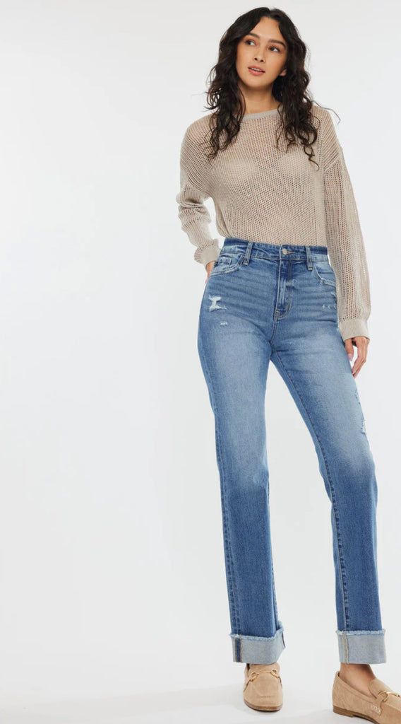 KC Trini High Rise Straight Jeans
