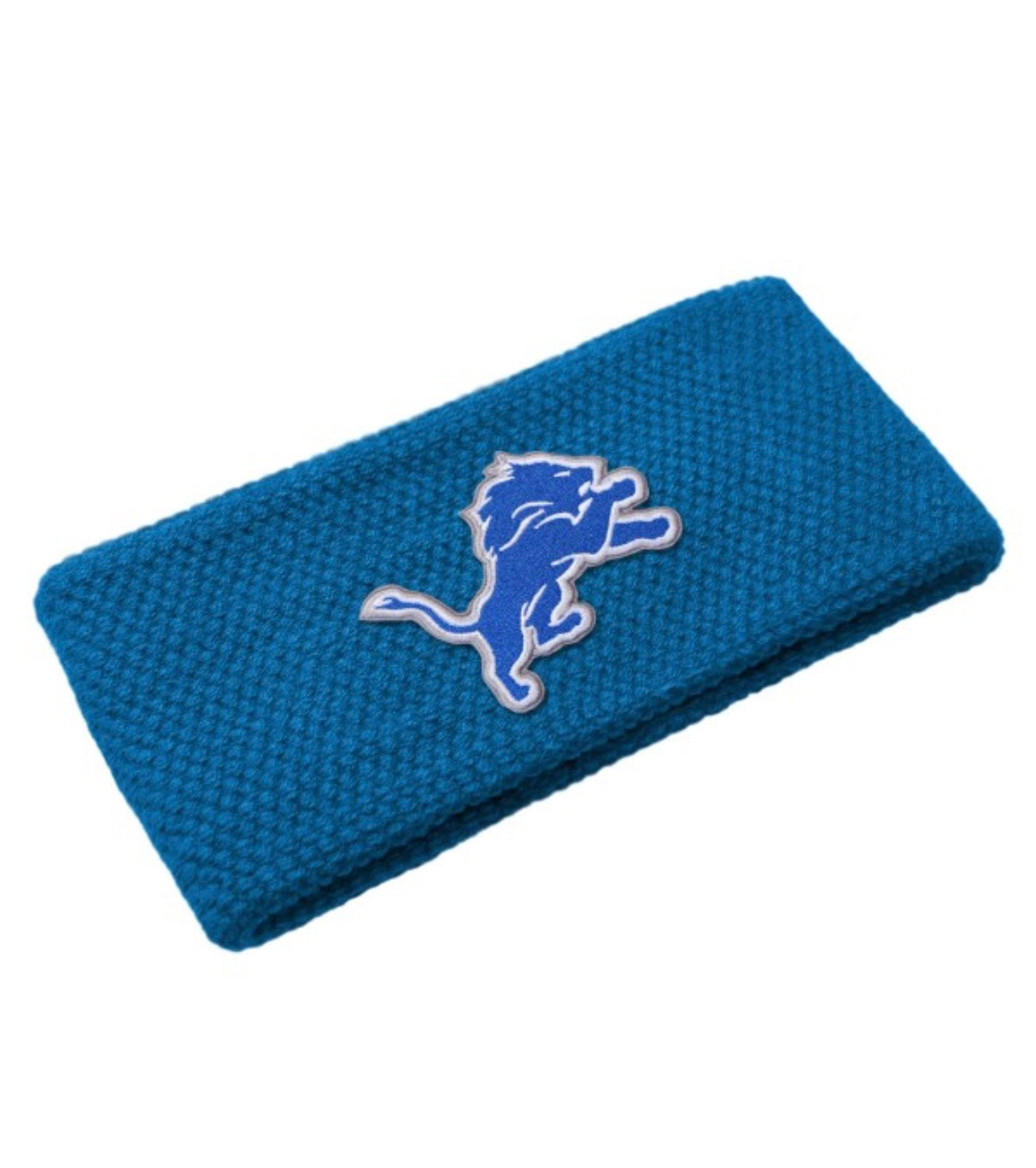 Detroit Lions Waffle Knit Headband-Market Grey Boutique