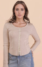 Button Down Fitted Thermal-Market Grey Boutique