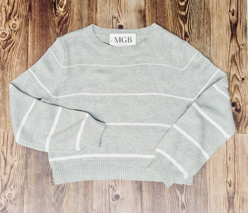 Sweetly Striped Premium Crewneck Sweater