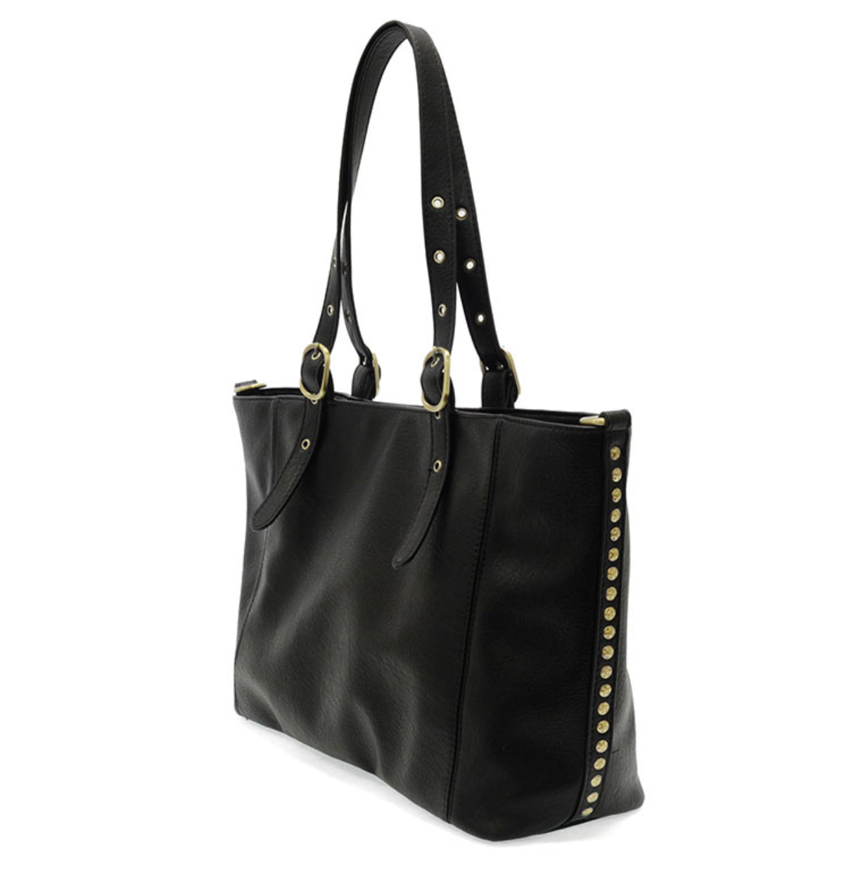 Black Shelby Studded Tote Bag