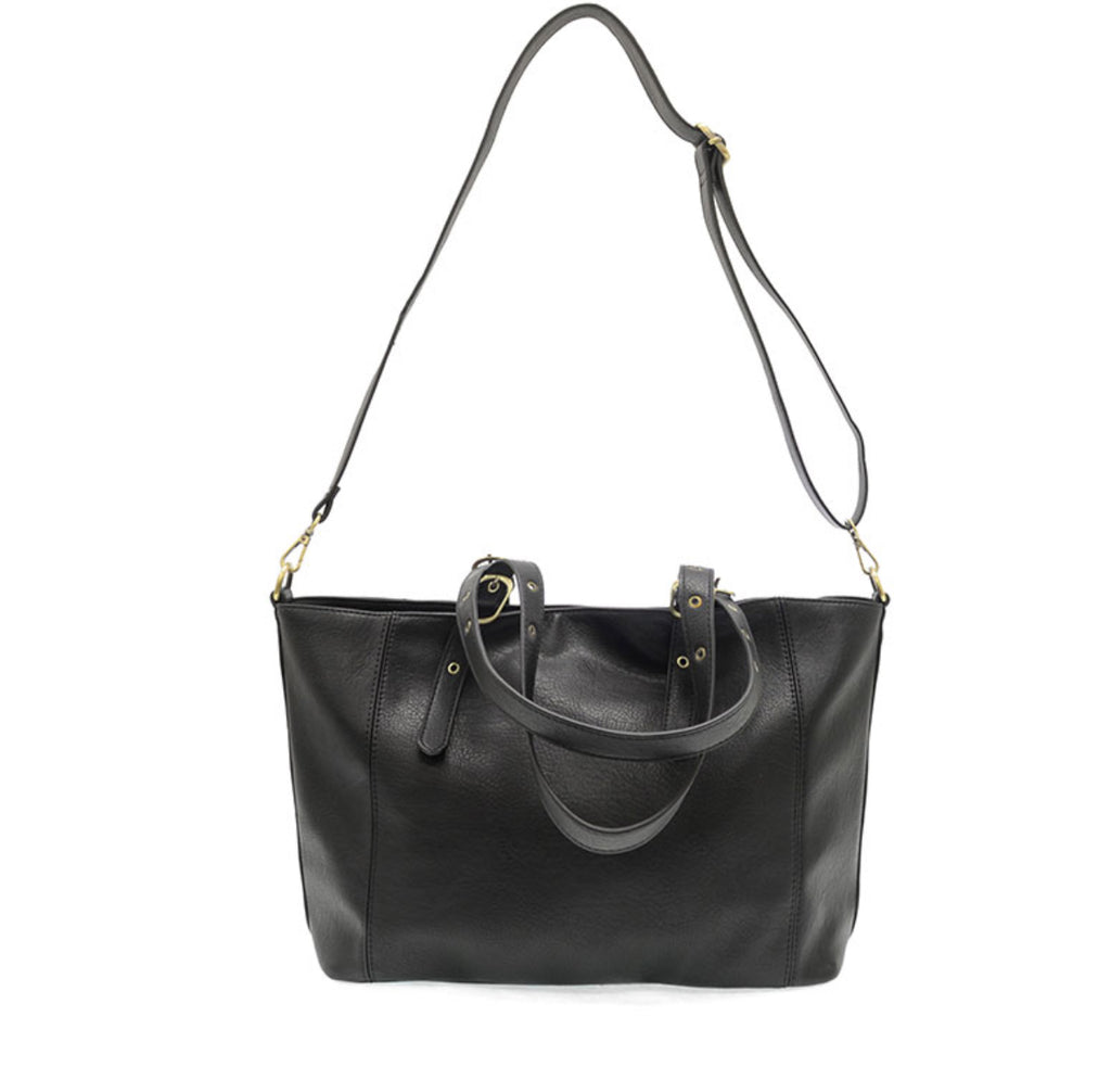 Black Shelby Studded Tote Bag