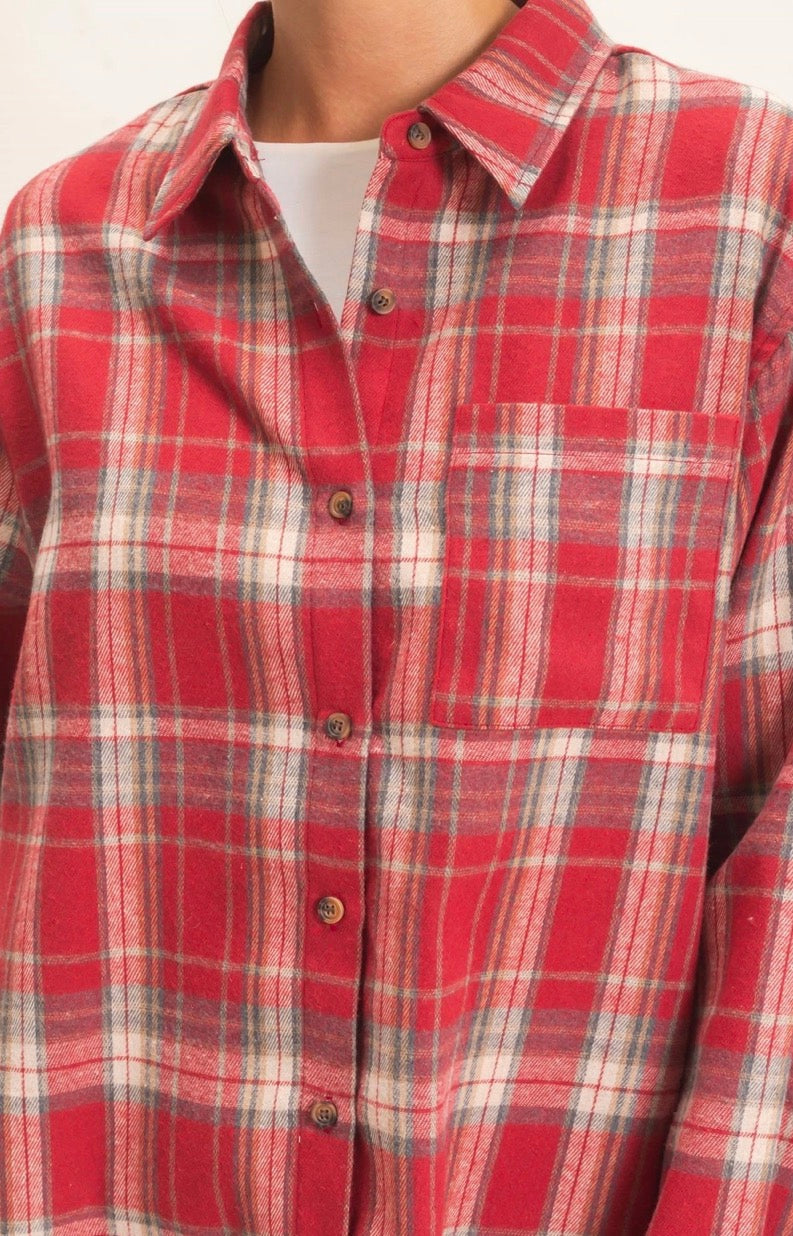 Barn Red Western Flannel