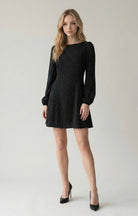 Drop Waist Polka Dot Mini Dress-Market Grey Boutique