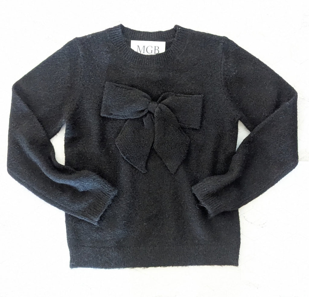 Black Bow Detail Sweater