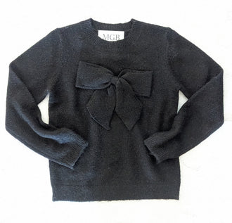 Black Bow Detail Sweater