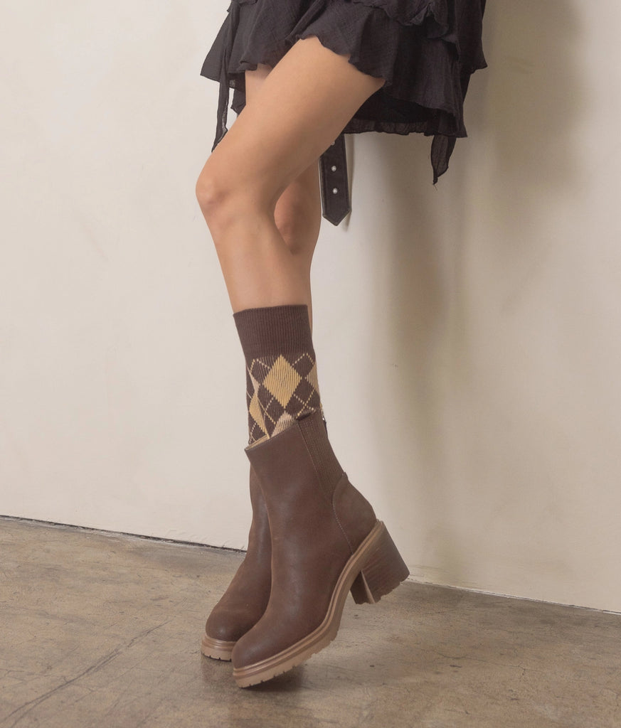 The Megan | Coffee Lug Chelsea Bootie