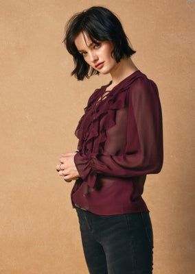 Erosion and Light Frill Blouse