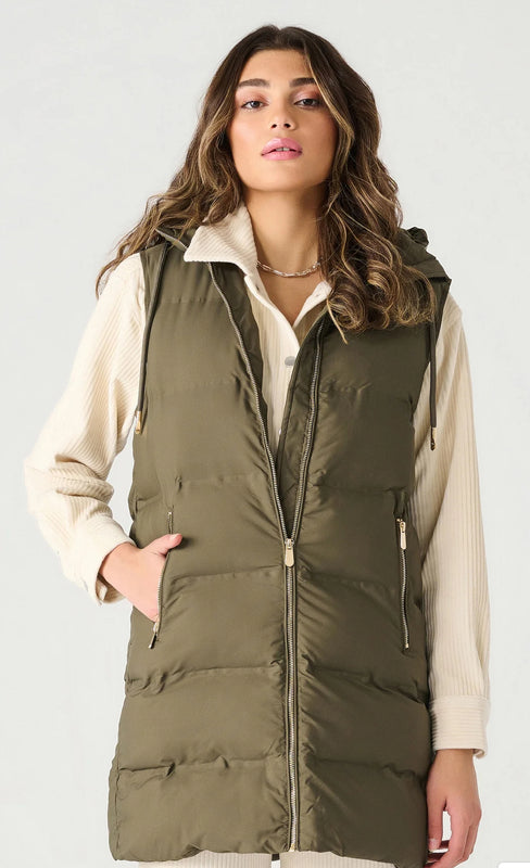 DEX Puff Long Zipper Vest