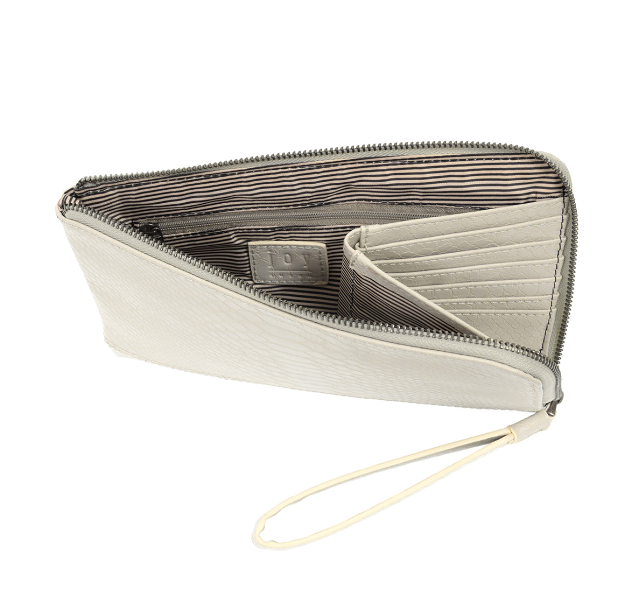 Tina Python Zip Around Wristlet