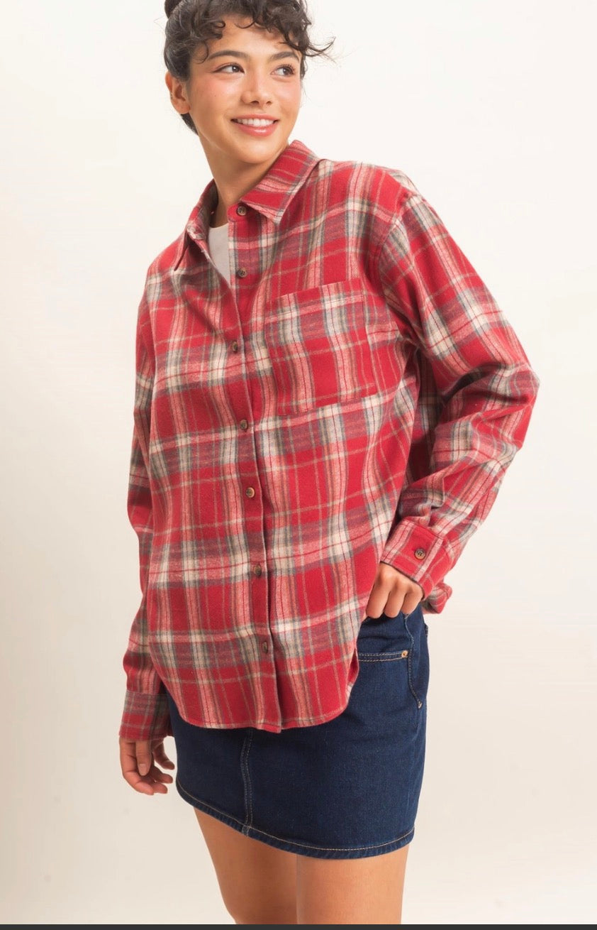 Barn Red Western Flannel