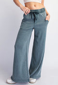 Mineral Washed Everyday Wide Leg Pant