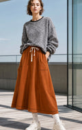 Heathered Black Oversized Knit Top