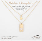 Mother/Daughter Connected Heart Necklace Set-Market Grey Boutique