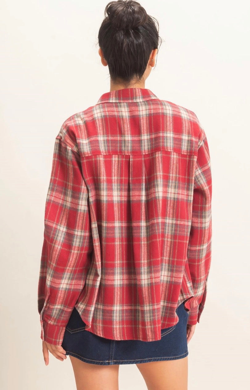 Barn Red Western Flannel