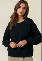 Tie It Up Crew-Market Grey Boutique