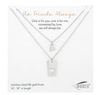 Friends Connected Heart Necklace Set-Market Grey Boutique