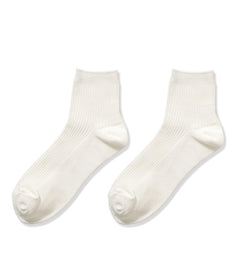 Women's Ribbed Crew Socks