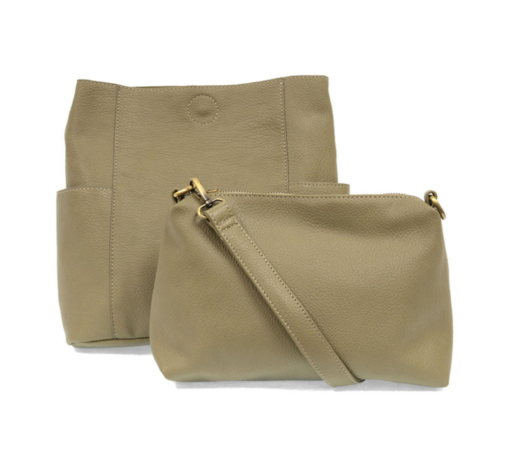 Sage Kayleigh Side Pocket Bucket Bag