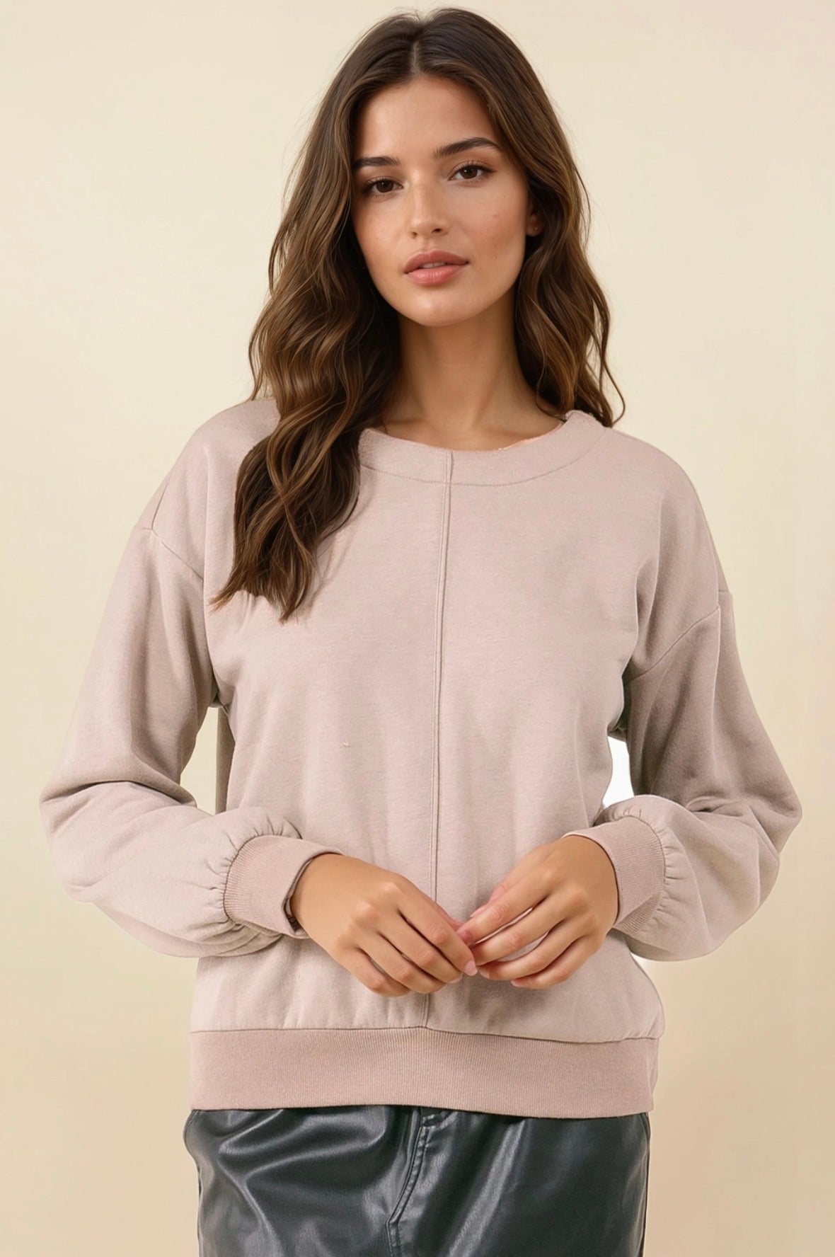 Tie It Up Crew-Market Grey Boutique