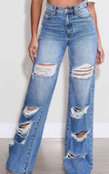 HR Distressed M.I.U. Baggy Denim