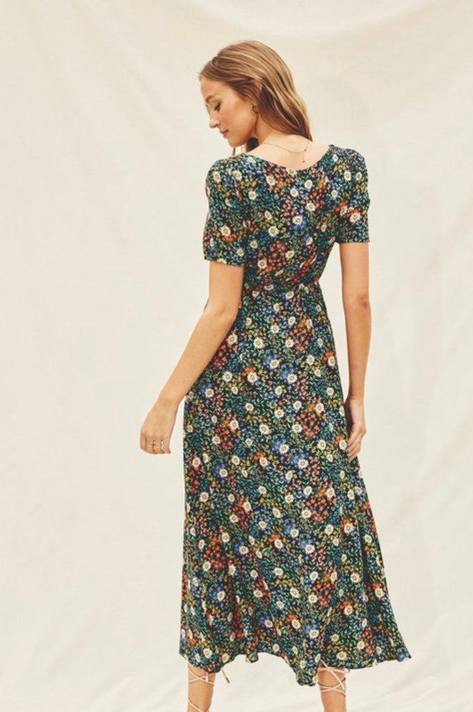 BOHO Ditzy Daisy Midi Dress