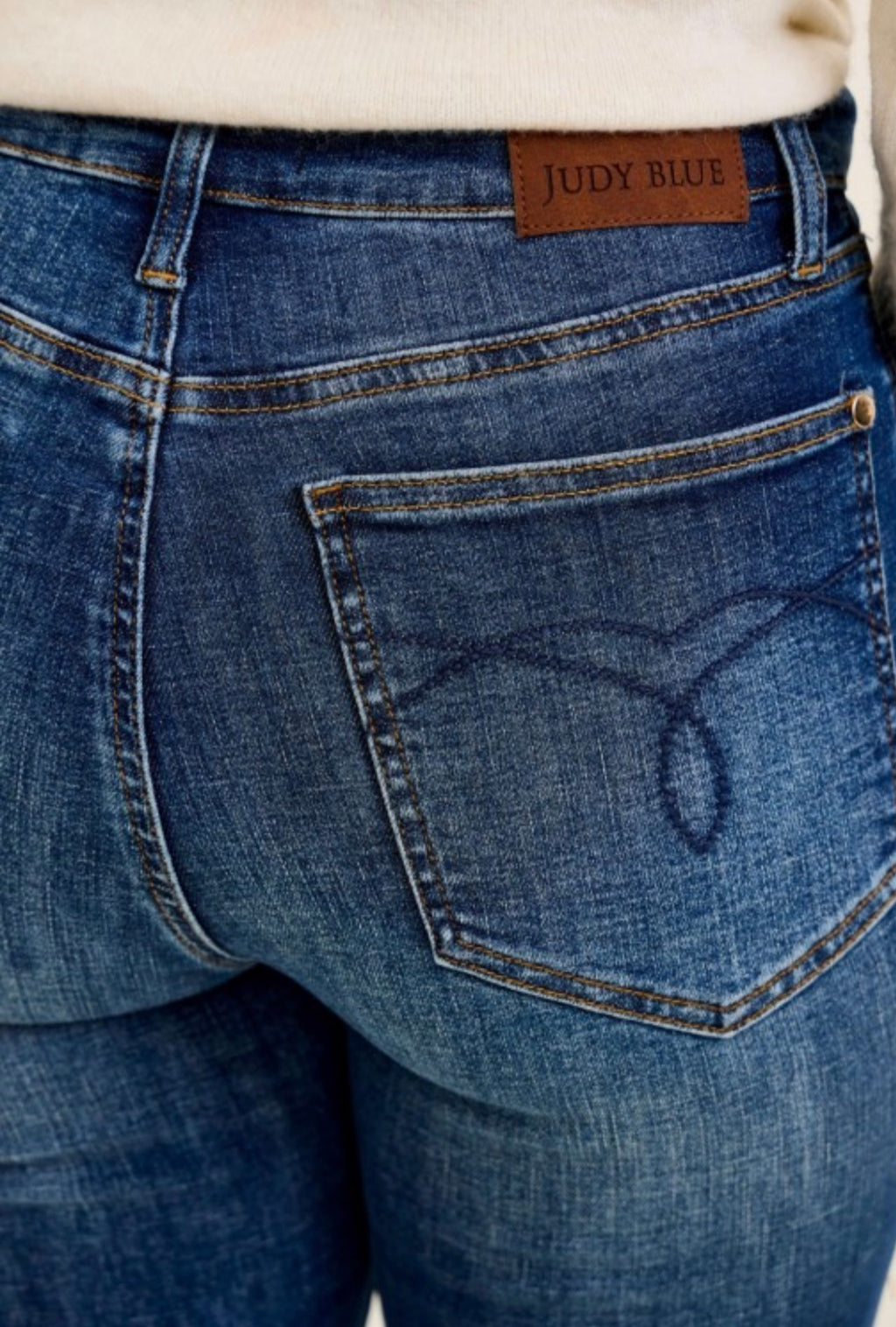 JB MidRise Daisy Bootcut Harness Denim